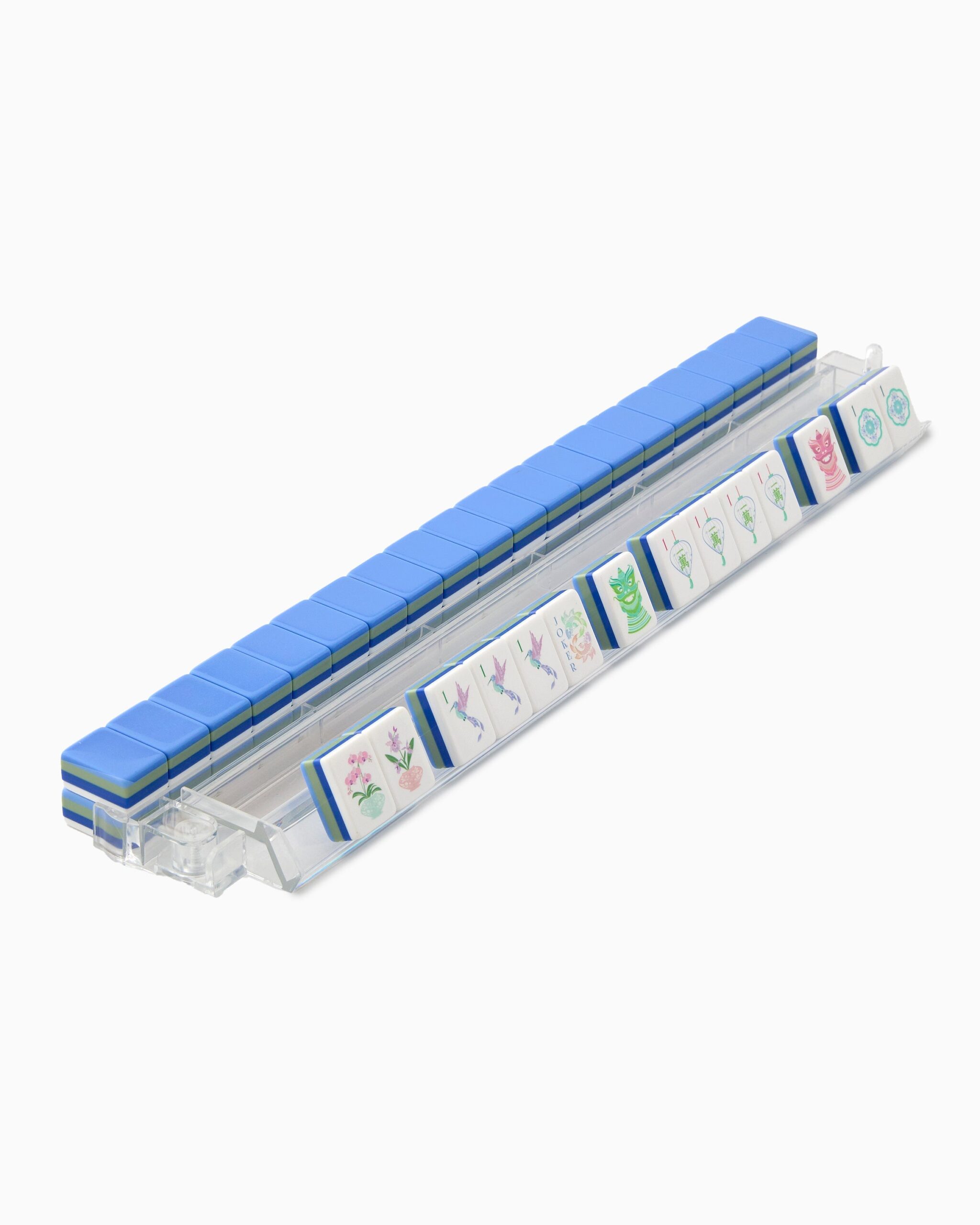 Moonlit Pastel Floral American Mahjong Set - 160 Acrylic Tiles, Mat, Storage Bag & Accessories 4 Moonlit Pastel Floral American Mahjong Set - 160 Acrylic Tiles, Mat, Storage Bag & Accessories - Image 4