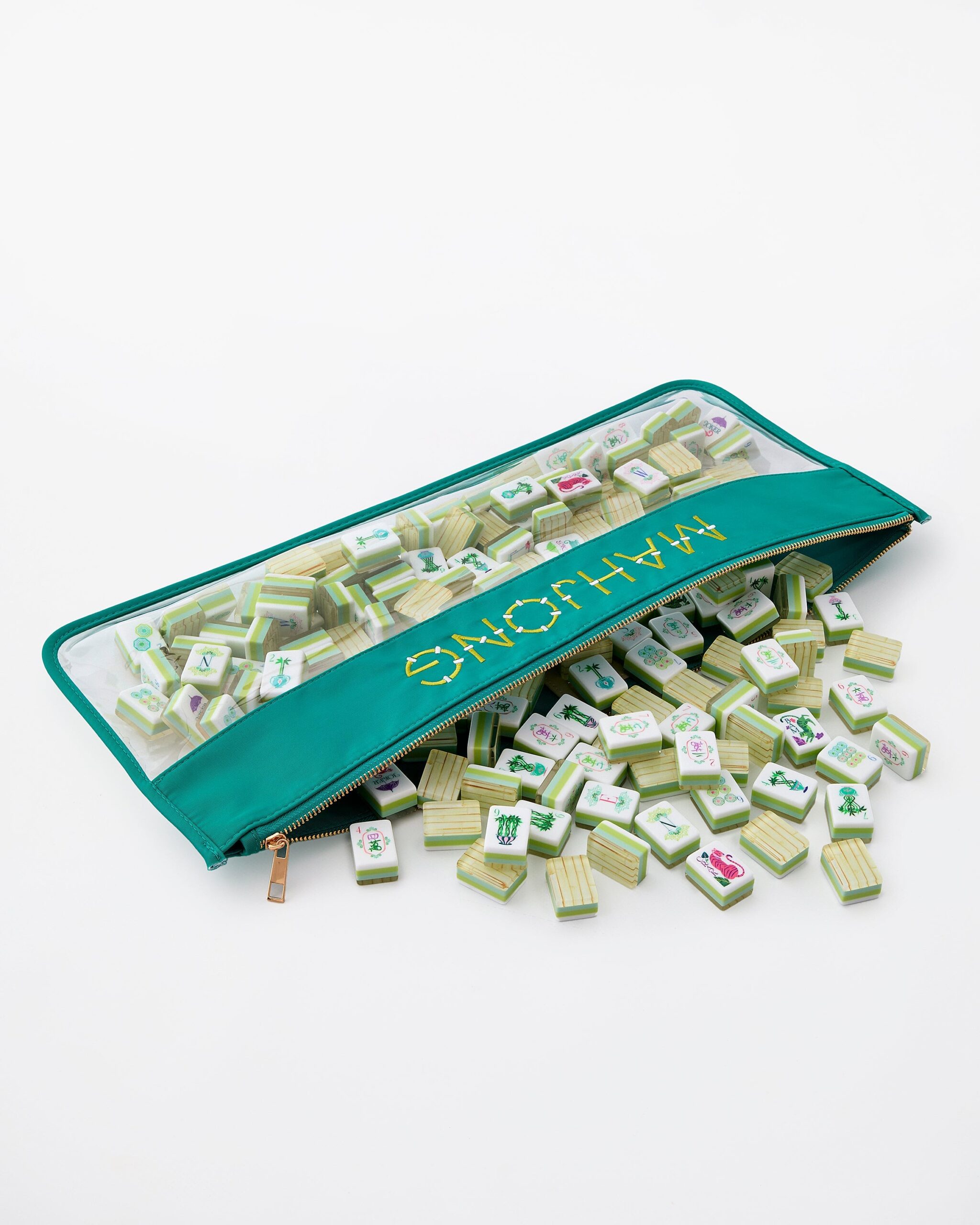 Tropical Palm American Mahjong Set - 160 Acrylic Tiles, Mat, Storage Bag & Accessories 5 Tropical Palm American Mahjong Set - 160 Acrylic Tiles, Mat, Storage Bag & Accessories - Image 5