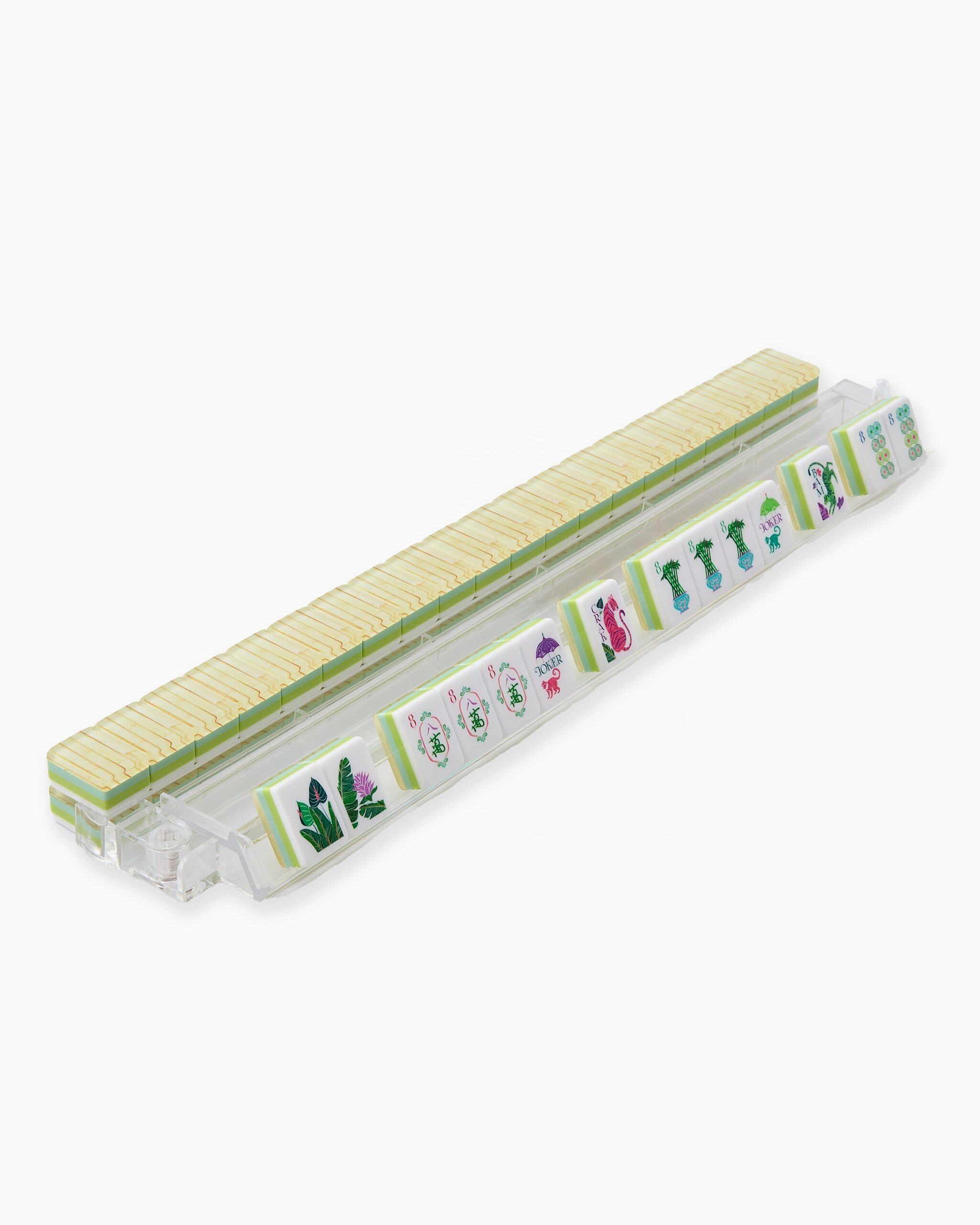 Tropical Palm American Mahjong Set - 160 Acrylic Tiles, Mat, Storage Bag & Accessories 4 Tropical Palm American Mahjong Set - 160 Acrylic Tiles, Mat, Storage Bag & Accessories - Image 4