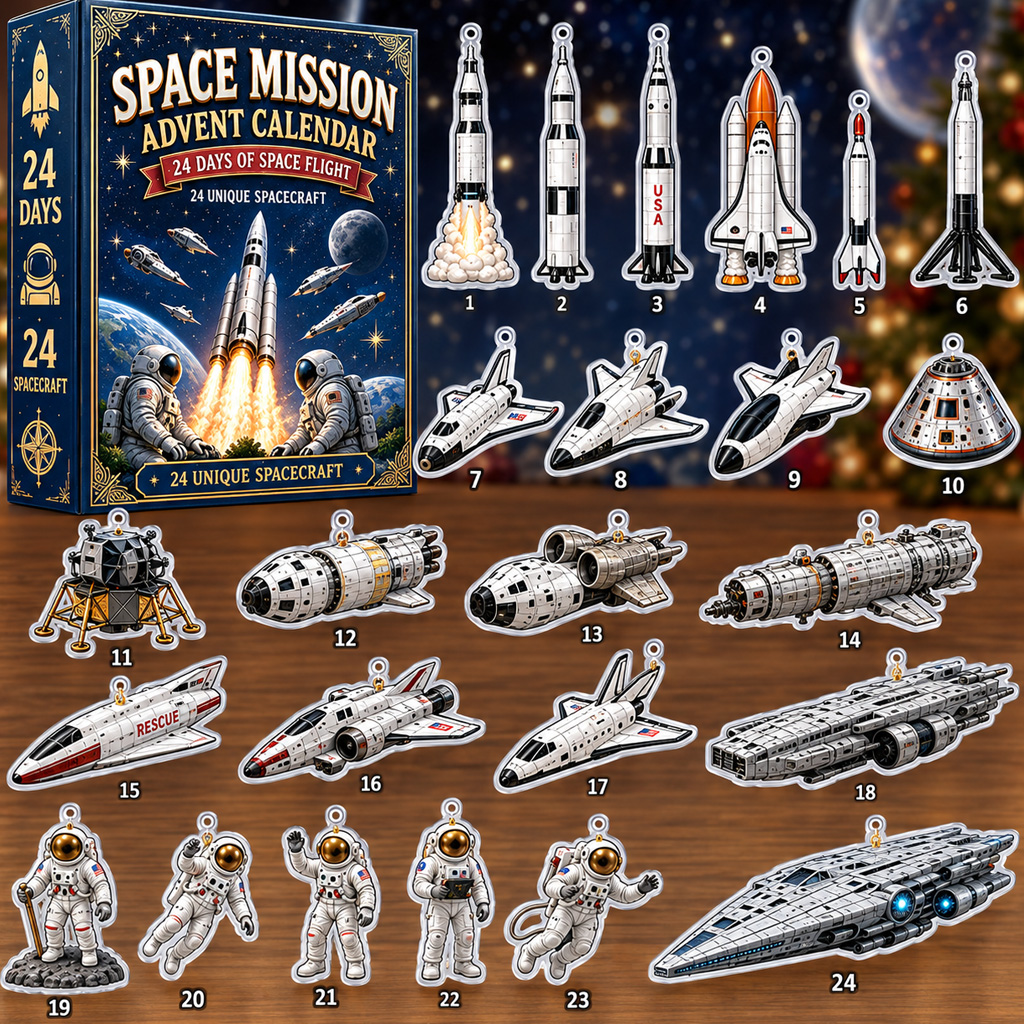 24-Day Space Mission Christmas Countdown Advent Calendar 2026 for Space Exploration Fans 1 24-Day Space Mission Christmas Countdown Advent Calendar 2026 for Space Exploration Fans