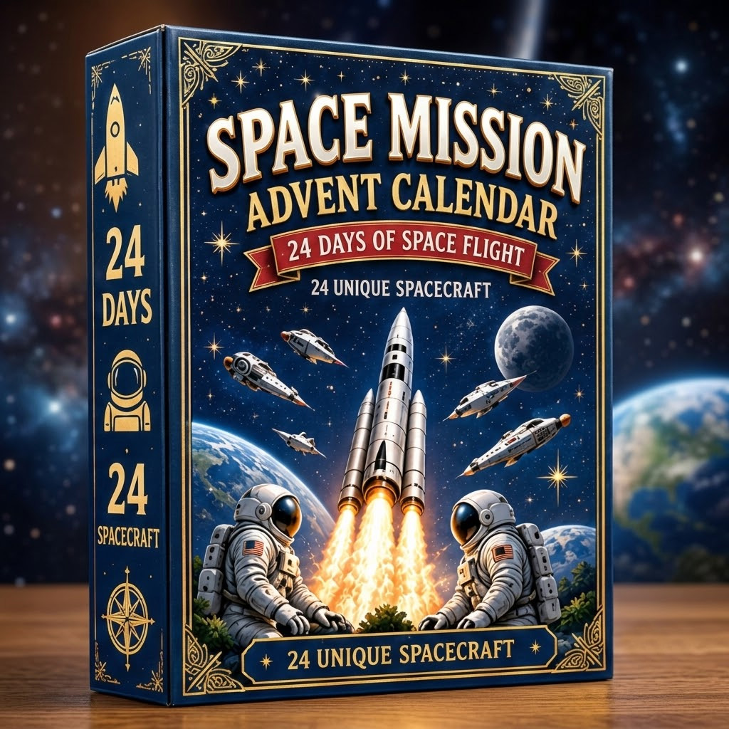 24-Day Space Mission Christmas Countdown Advent Calendar 2026 for Space Exploration Fans 2 24-Day Space Mission Christmas Countdown Advent Calendar 2026 for Space Exploration Fans