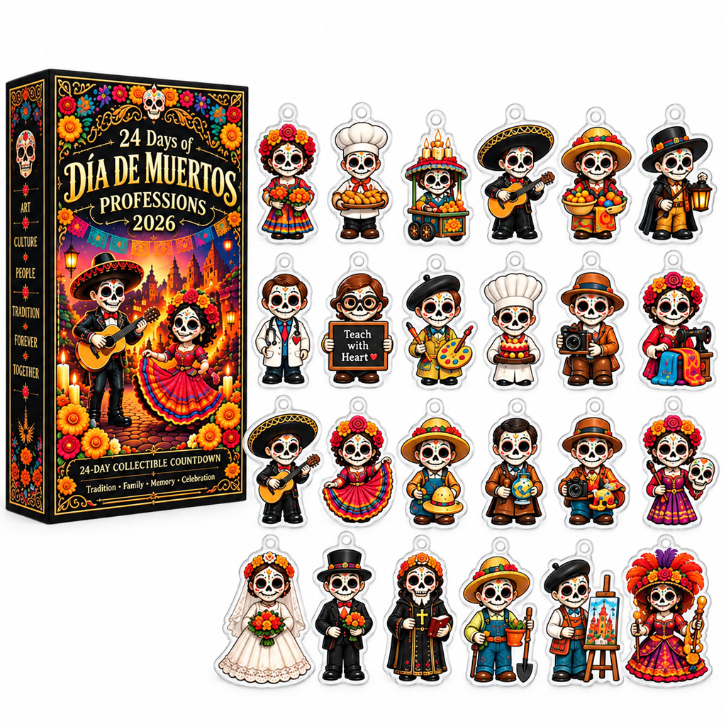 24 Days of Dia de Muertos Professions 2026 Advent Calendar 1 24 Days of Dia de Muertos Professions 2026 Advent Calendar