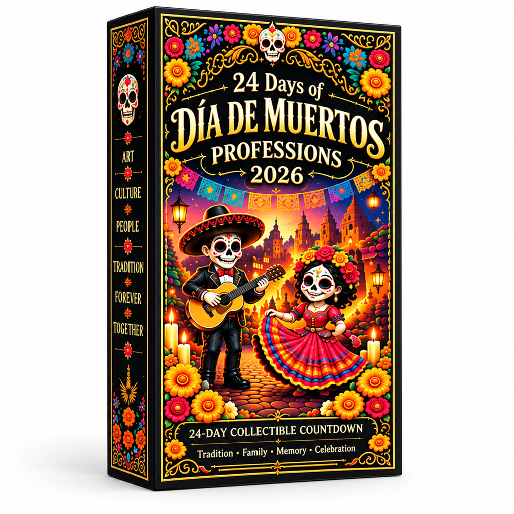 24 Days of Dia de Muertos Professions 2026 Advent Calendar 2 24 Days of Dia de Muertos Professions 2026 Advent Calendar