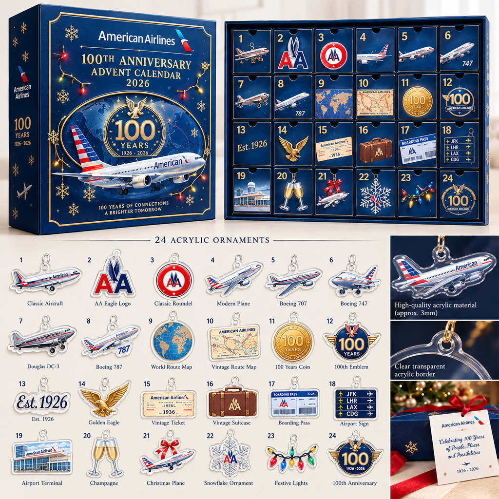 American Airlines 100th Anniversary 2026 Advent Calendar 1 American Airlines 100th Anniversary 2026 Advent Calendar