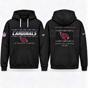 Arizona Cardinals 2026 Crucial Catch Graphic Hoodie Version 3 for Football Fans