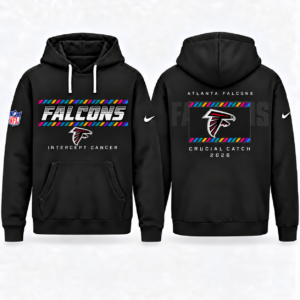 Atlanta Falcons 2026 Crucial Catch Graphic Hoodie Version 3 for Football Fans
