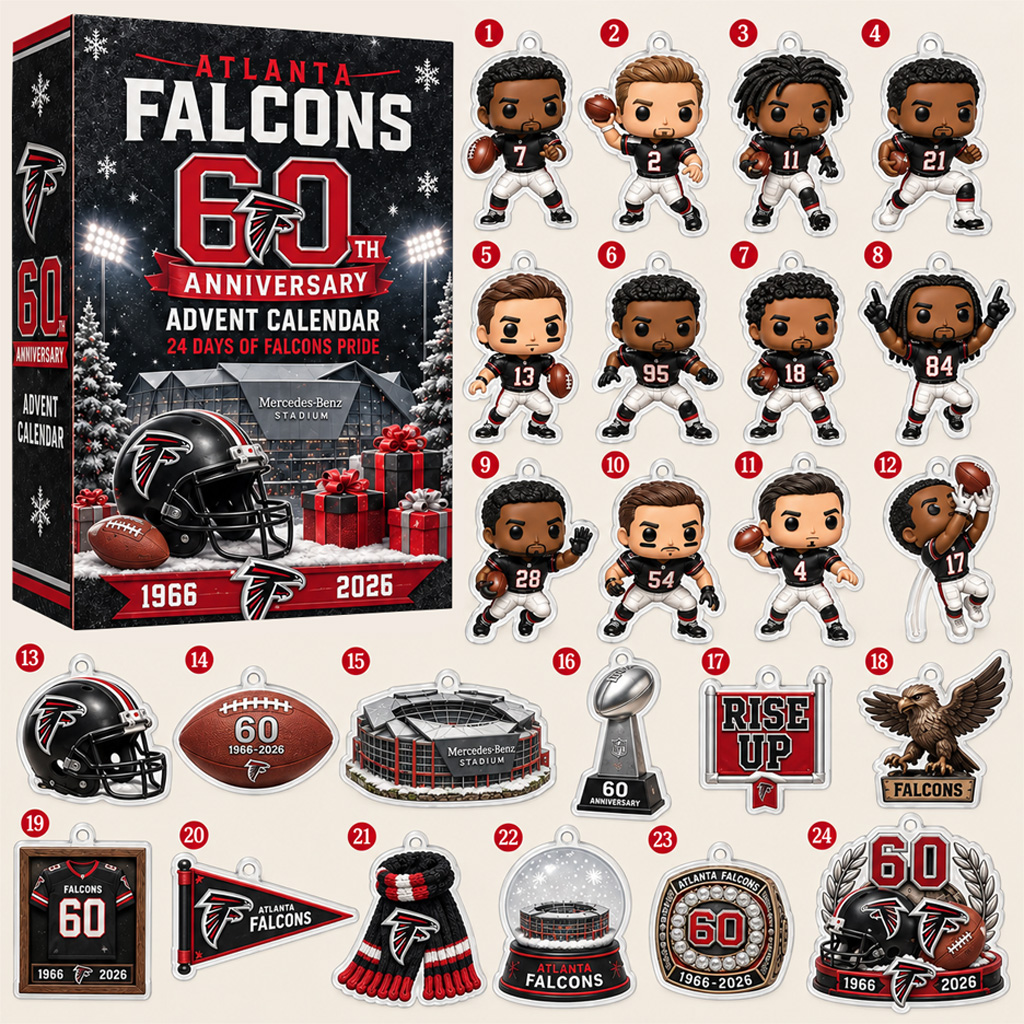 Atlanta Falcons 60th Anniversary 1966-2026 Advent Calendar 1 Atlanta Falcons 60th Anniversary 1966-2026 Advent Calendar