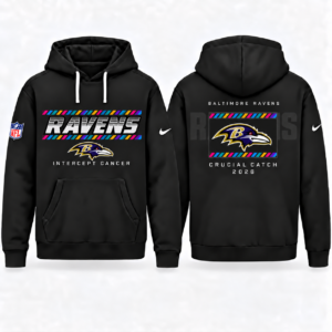 Baltimore Ravens 2026 Crucial Catch Graphic Hoodie Version 3 for Football Fans
