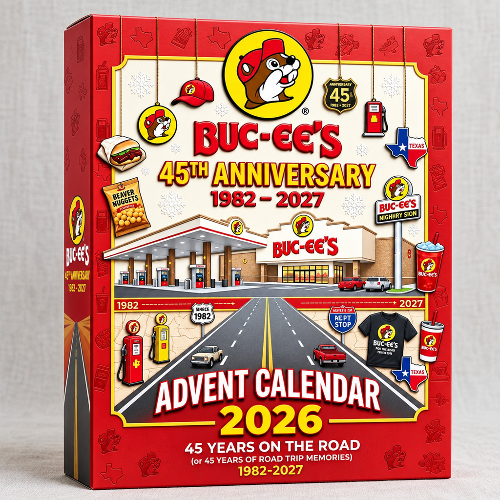 Buc-ee’s 45th Anniversary 2026 Advent Calendar for Buc-ee’s Fans 2 Buc-ee’s 45th Anniversary 2026 Advent Calendar for Buc-ee’s Fans