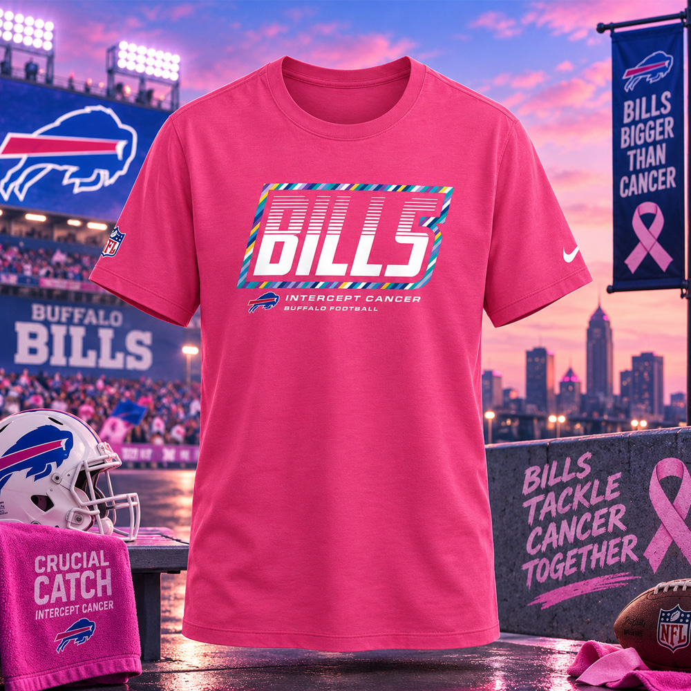 Buffalo Bills 2026 Crucial Catch Graphic Pink Shirt for Football Fans 3 Buffalo Bills 2026 Crucial Catch Graphic Pink Shirt for Football Fans - Image 3