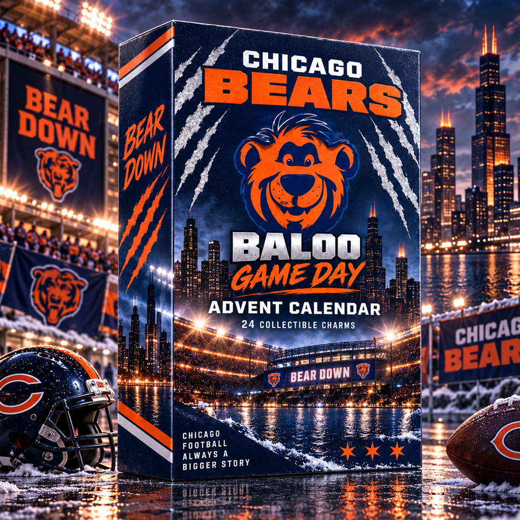 Chicago Bears x Baloo Game Day Advent Calendar 2026 For Football Fans 1 Chicago Bears x Baloo Game Day Advent Calendar 2026 For Football Fans