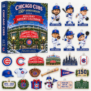 Chicago Cubs 150 Years Holiday Bobblehead Advent Calendar