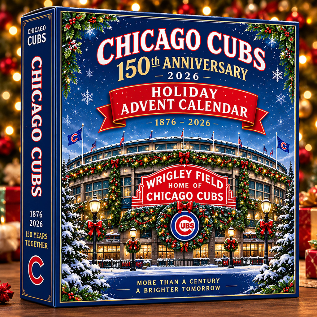 Chicago Cubs 150 Years Holiday Bobblehead Advent Calendar