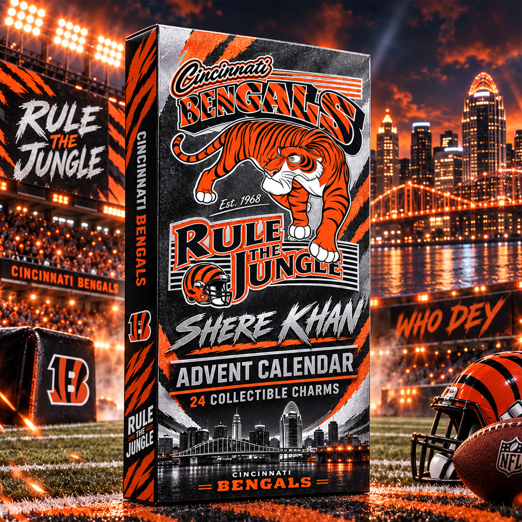 Cincinnati Bengals x Shere Khan Football Advent Calendar 2026 For Bengals Fans 2 Cincinnati Bengals X Shere Khan Football Advent Calendar 2026 For Bengals Fans