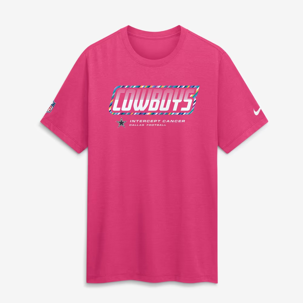Dallas Cowboys 2026 Crucial Catch Graphic Pink Shirt for Football Fans 1 Dallas Cowboys 2026 Crucial Catch Graphic Pink Shirt for Football Fans