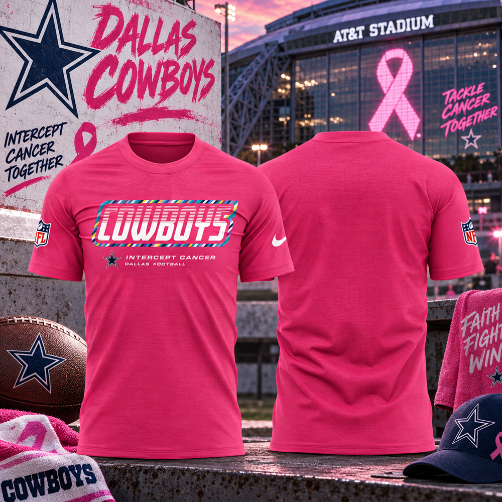 Dallas Cowboys 2026 Crucial Catch Graphic Pink Shirt for Football Fans 3 Dallas Cowboys 2026 Crucial Catch Graphic Pink Shirt for Football Fans - Image 3