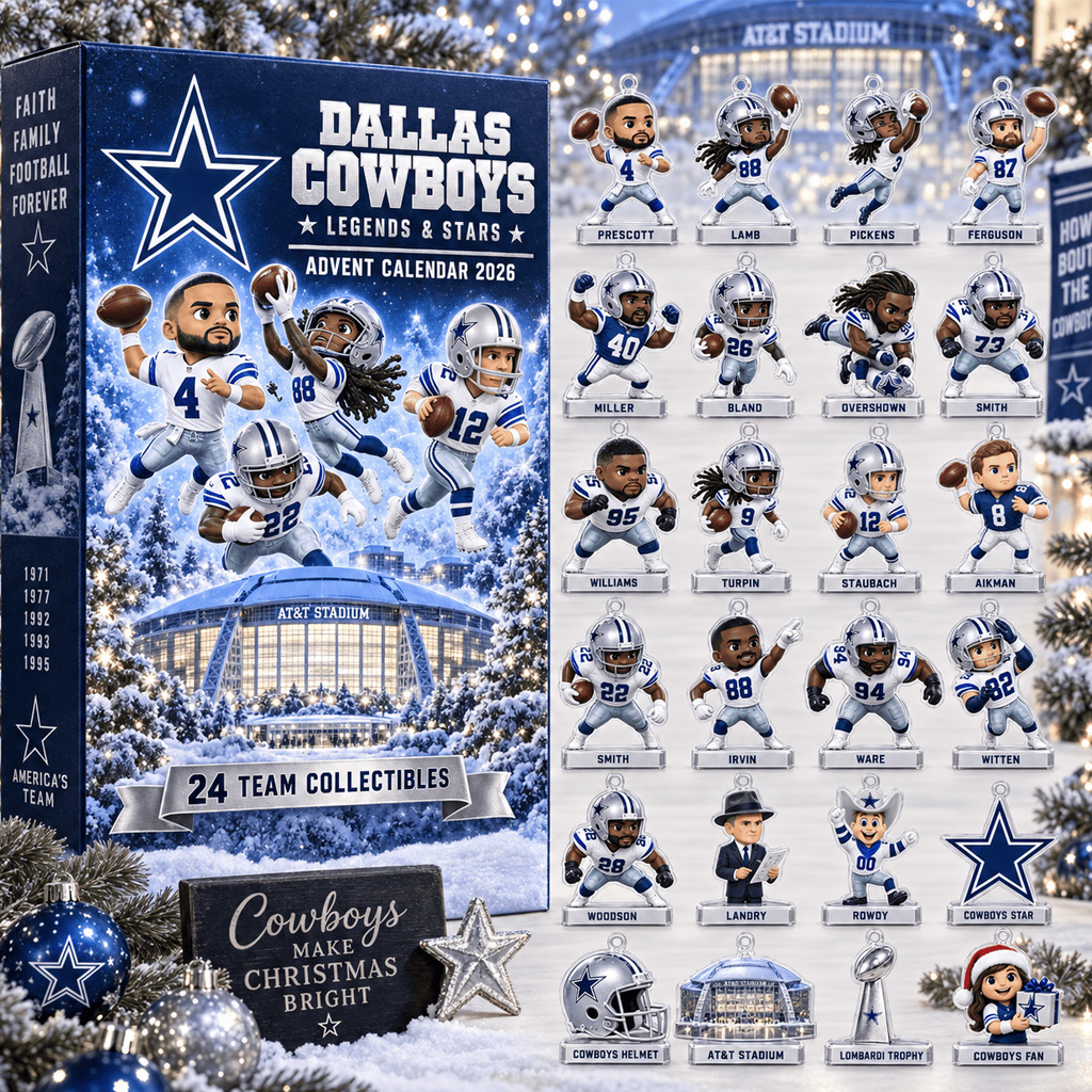 Dallas Cowboys Legends And Stars Advent Calendar 2026 For Football Fans 1 Dallas Cowboys Legends And Stars Advent Calendar 2026 For Football Fans
