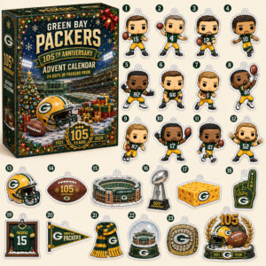 Green Bay Packers 105th Anniversary Christmas 2026 Advent Calendar For Football Fans
