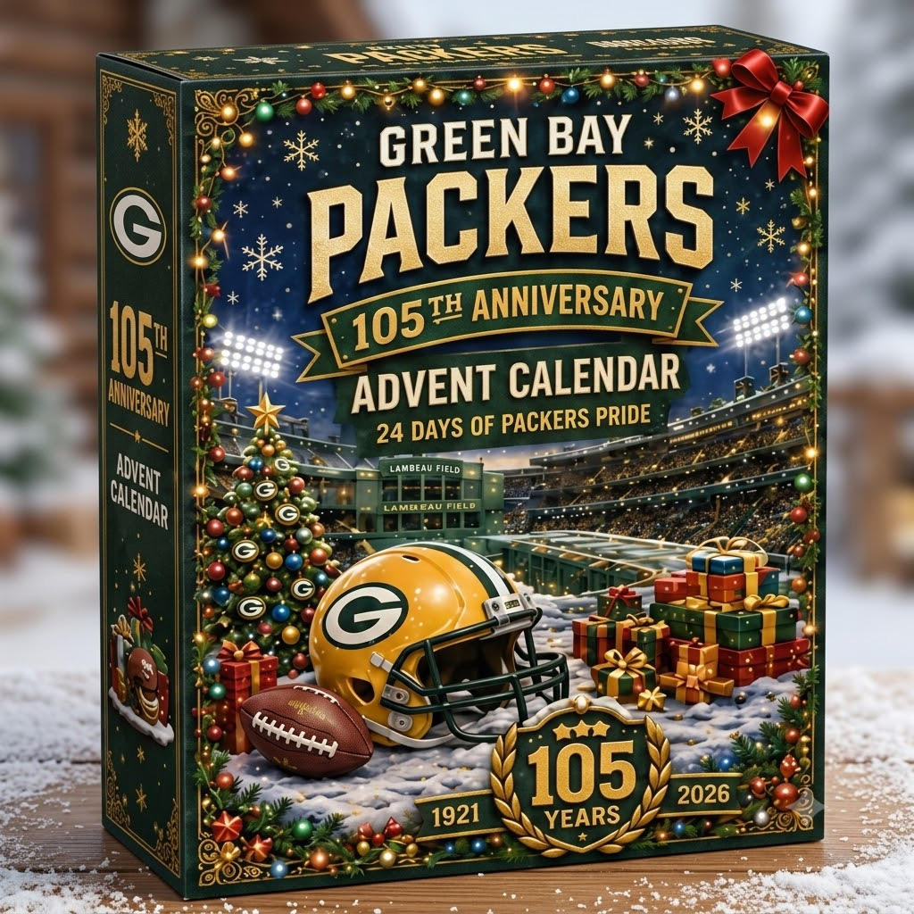 Green Bay Packers 105th Anniversary Christmas 2026 Advent Calendar For Football Fans 2 Green Bay Packers 105th Anniversary Christmas 2026 Advent Calendar For Football Fans
