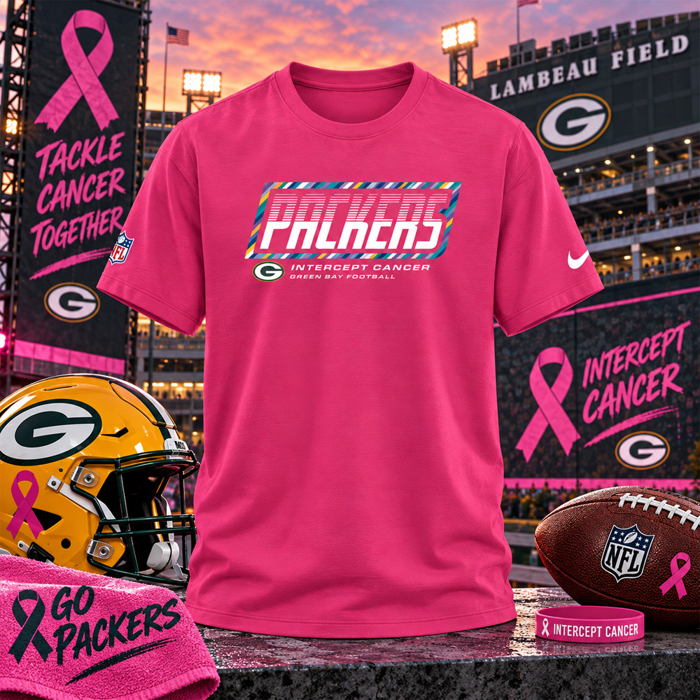Green Bay Packers 2026 Crucial Catch Graphic Pink Shirt for Football Fans 3 Green Bay Packers 2026 Crucial Catch Graphic Pink Shirt for Football Fans - Image 3