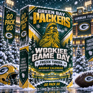 Green Bay Packers x Chewbacca Wookiee Game Day Advent Calendar 2026 For Football Fans
