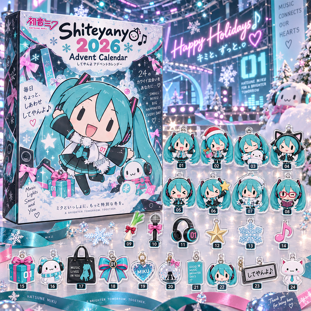Hatsune Miku Shiteyanyo 2026 Advent Calendar 1 Hatsune Miku Shiteyanyo 2026 Advent Calendar