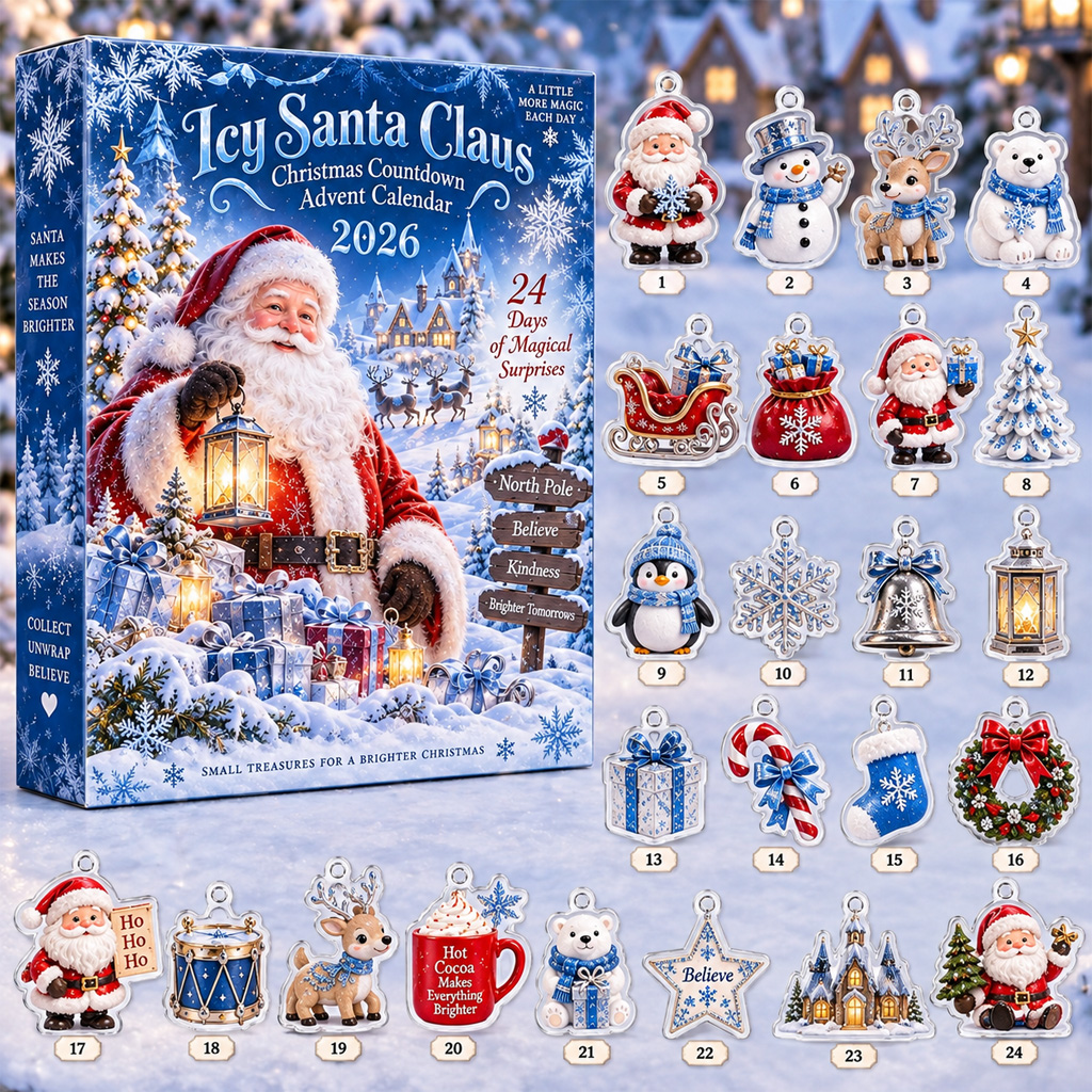 Icy Santa Claus Christmas Countdown 2026 Advent Calendar 1 Icy Santa Claus Christmas Countdown 2026 Advent Calendar