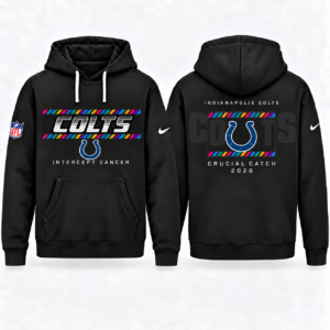 Indianapolis Colts 2026 Crucial Catch Graphic Hoodie Version 3 for Football Fans