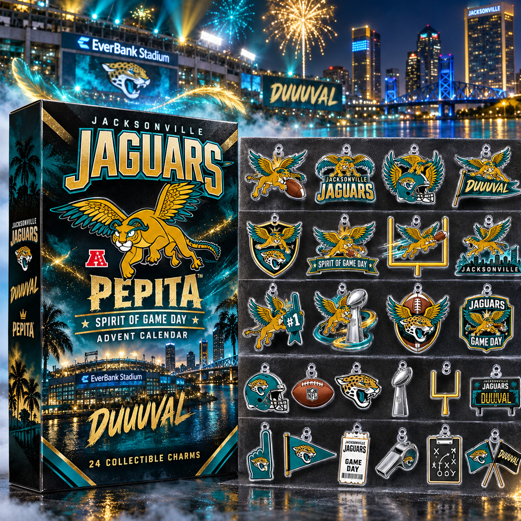 Jacksonville Jaguars x Pepita Game Day Advent Calendar 2026 For Football Fans 1 Jacksonville Jaguars x Pepita Game Day Advent Calendar 2026 For Football Fans
