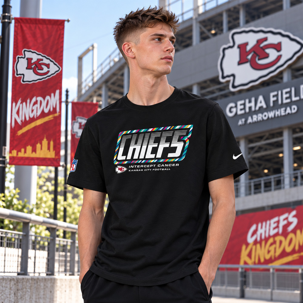 Kansas City Chiefs 2026 Crucial Catch Graphic Black Shirt for Football Fans 5 Kansas City Chiefs 2026 Crucial Catch Graphic Black Shirt for Football Fans - Image 5