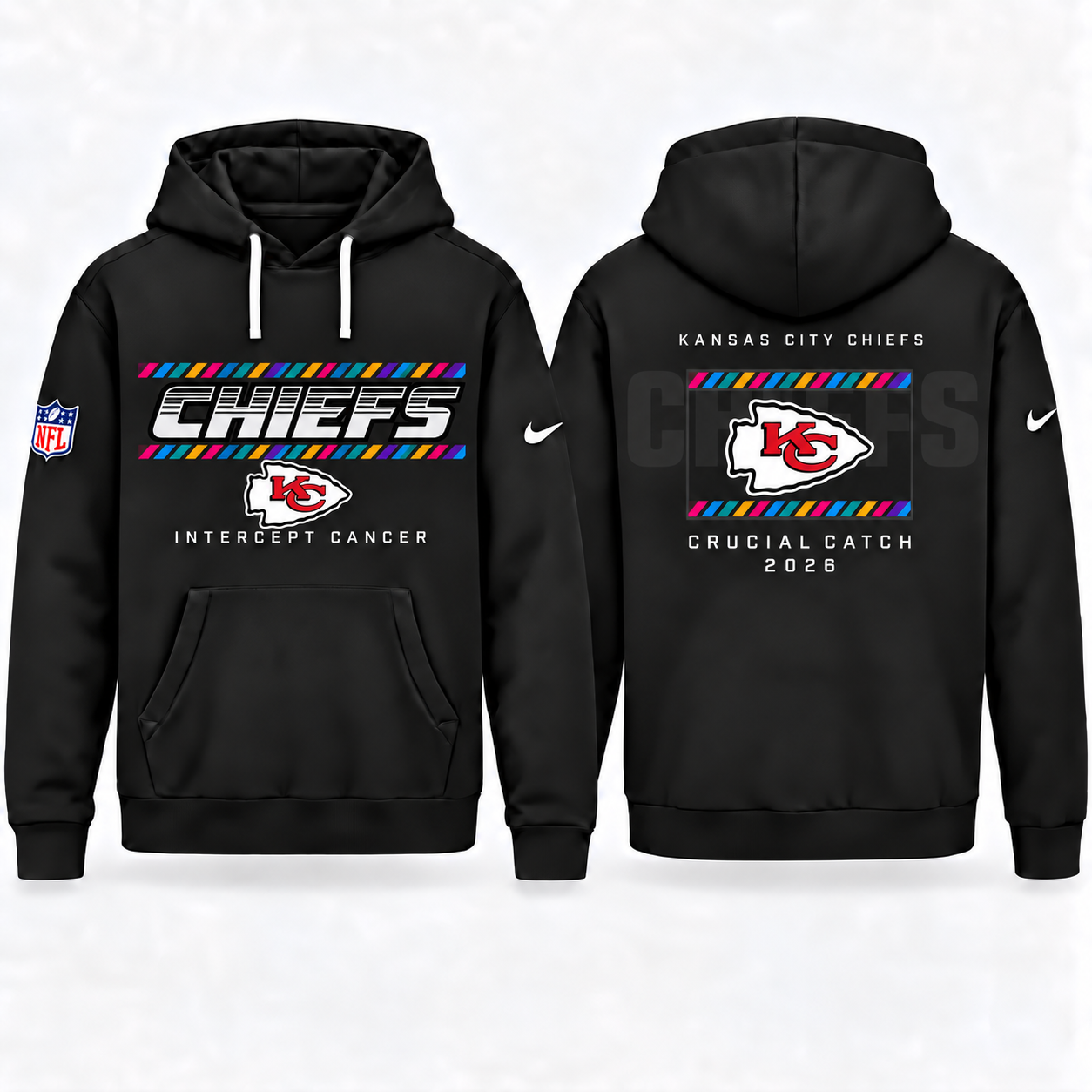 Kansas City Chiefs 2026 Crucial Catch Graphic Hoodie Version 3 for Football Fans 1 Kansas City Chiefs 2026 Crucial Catch Graphic Hoodie Version 3 for Football Fans