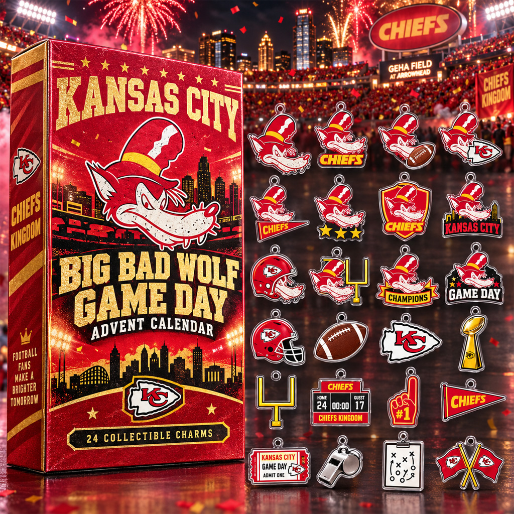 Kansas City Chiefs x Big Bad Wolf Game Day Advent Calendar 2026 For Football Fans 2 Kansas City Chiefs x Big Bad Wolf Game Day Advent Calendar 2026 For Football Fans