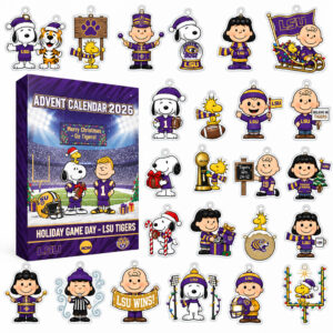 LSU Tigers Peanuts Gang 2026 Advent Calendar