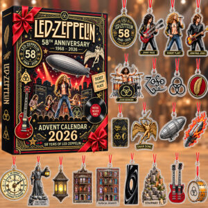 Led Zeppelin Vintage Rock Music Advent Calendar 2026 for Led Zeppelin Fans