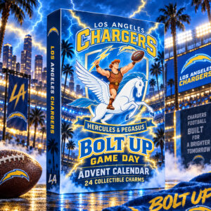 Los Angeles Chargers x Hercules And Pegasus Game Day Advent Calendar 2026 For Football Fans