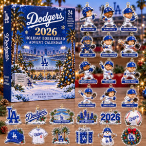 Los Angeles Dodgers 2026 Holiday Bobblehead Advent Calendar
