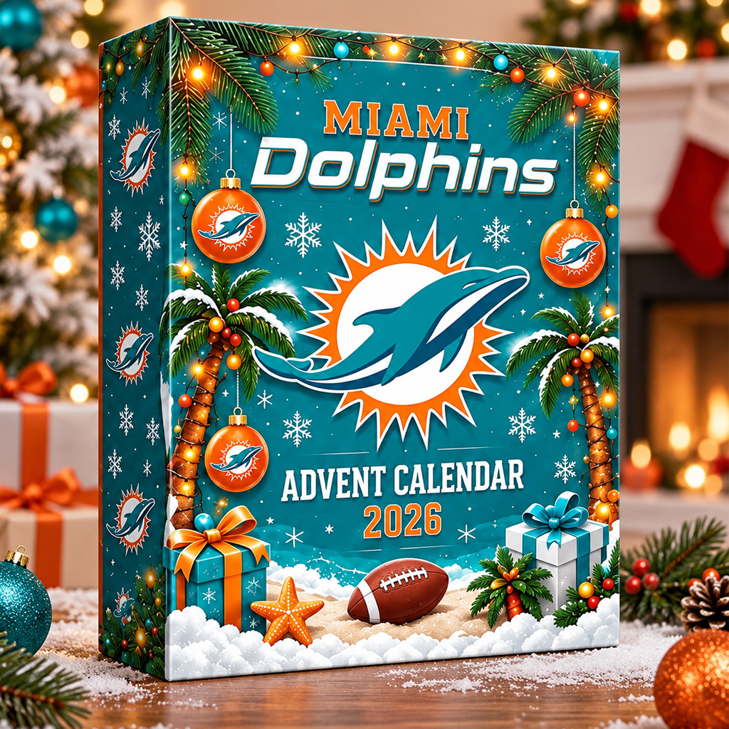 Miami Dolphins 2026 Advent Calendar for Football Fans 2 Miami Dolphins 2026 Advent Calendar for Football Fans