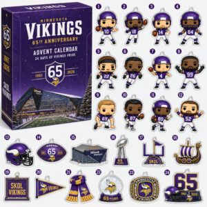 Minnesota Vikings 65th Anniversary 2026 Advent Calendar For Football Fans