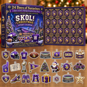 Minnesota Vikings Skol Christmas Advent Calendar 2026 for Football Fans