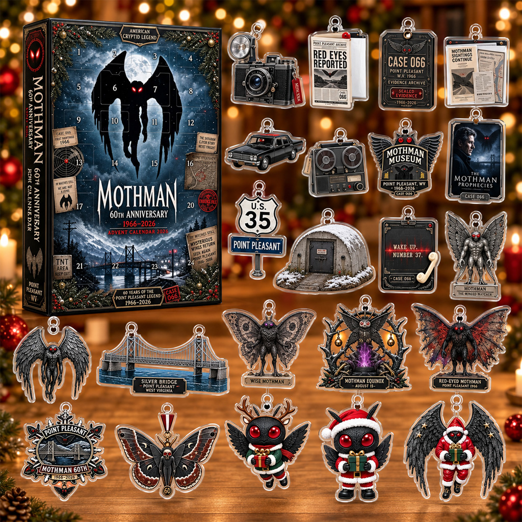 Mothman 60th Anniversary Advent Calendar 2026 1 Mothman 60th Anniversary Advent Calendar 2026