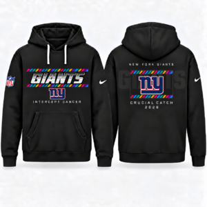 New York Giants 2026 Crucial Catch Graphic Hoodie Version 3 for Football Fans