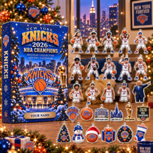 New York Knicks Champions 2026 Holiday Advent Calendar For Basketball Fans