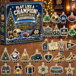 Notre Dame Fighting Irish Play Like A Champion Christmas Advent Calendar 2026 for College Football Fans