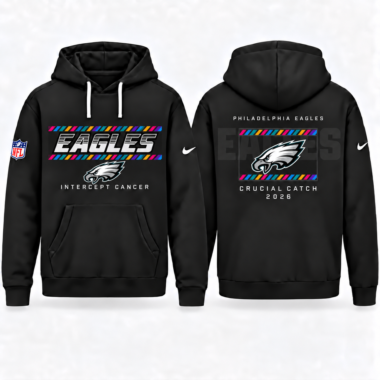 Philadelphia Eagles 2026 Crucial Catch Graphic Hoodie Version 3 for Football Fans 1 Philadelphia Eagles 2026 Crucial Catch Graphic Hoodie Version 3 for Football Fans