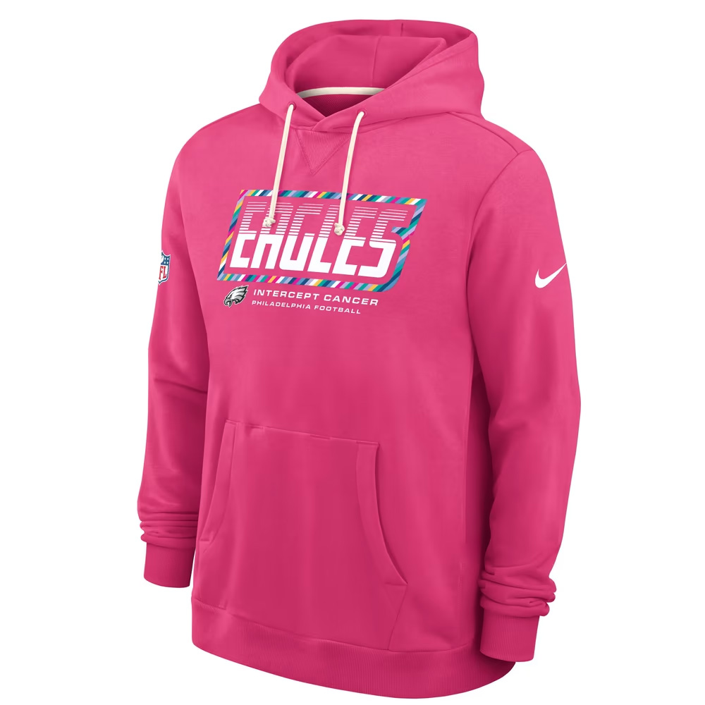 Philadelphia Eagles 2026 Crucial Catch Graphic Pink Shirt for Football Fans 3 Philadelphia Eagles 2026 Crucial Catch Graphic Pink Shirt for Football Fans - Image 3