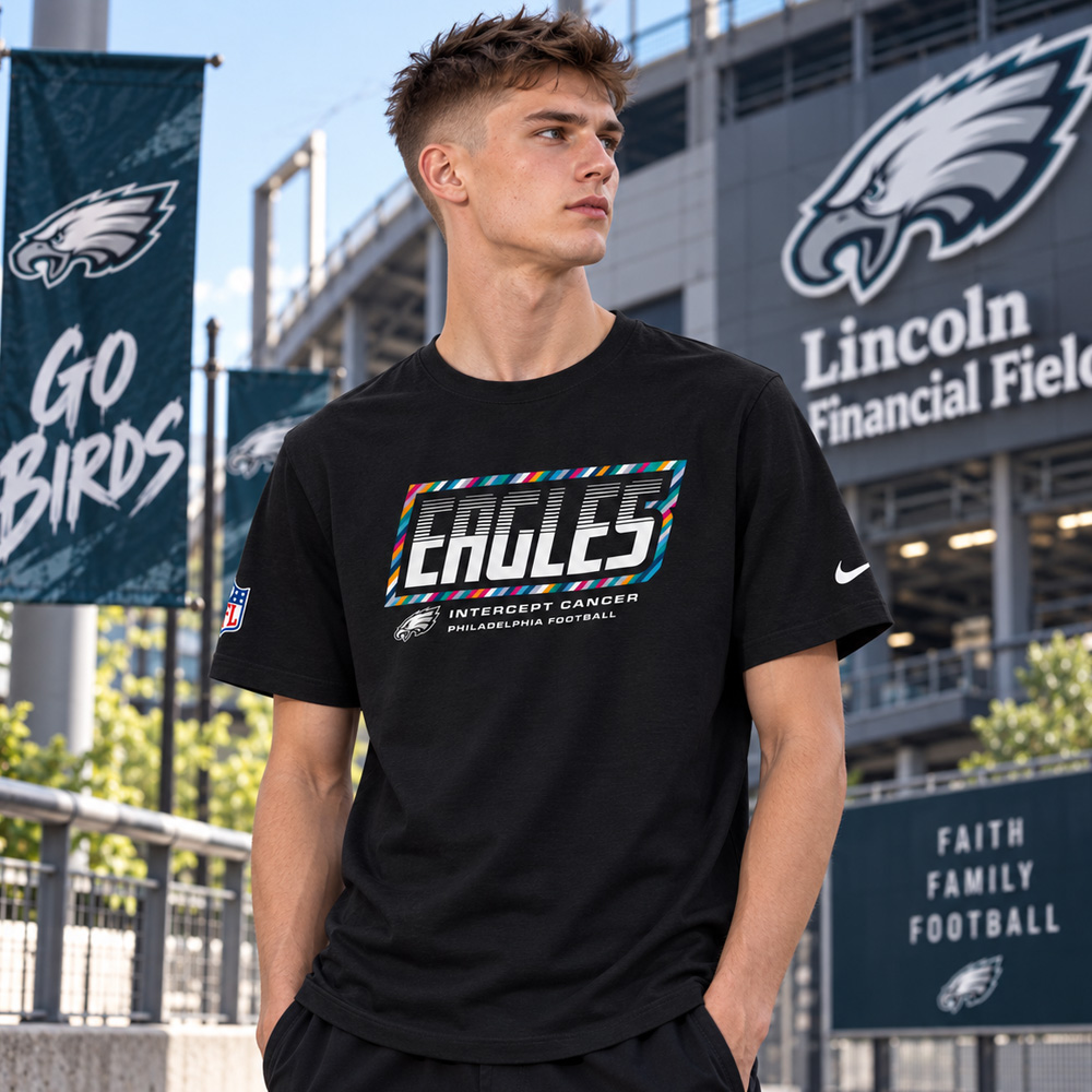Philadelphia Eagles 2026 Crucial Catch Graphic Shirt for Football Fans 5 Philadelphia Eagles 2026 Crucial Catch Graphic Shirt for Football Fans - Image 5