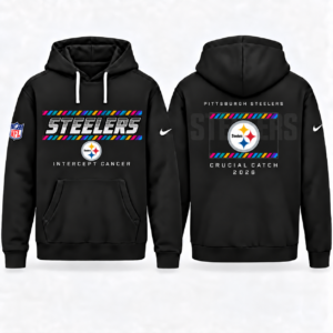 Pittsburgh Steelers 2026 Crucial Catch Graphic Hoodie Version 3 for Football Fans