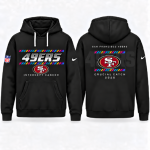 San Francisco 49ers 2026 Crucial Catch Graphic Hoodie Version 3 for Football Fans