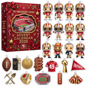 San Francisco 49ers 80th Anniversary Advent Calendar 2026 for Football Fans