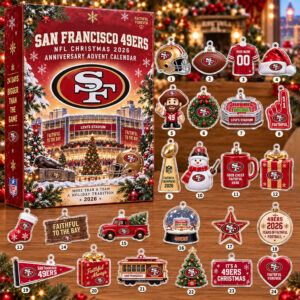 San Francisco 49ers Christmas 2026 Anniversary Advent Calendar